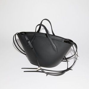 Acne Studios Spike Shoulder Bag - Black Leather - Retail $1650